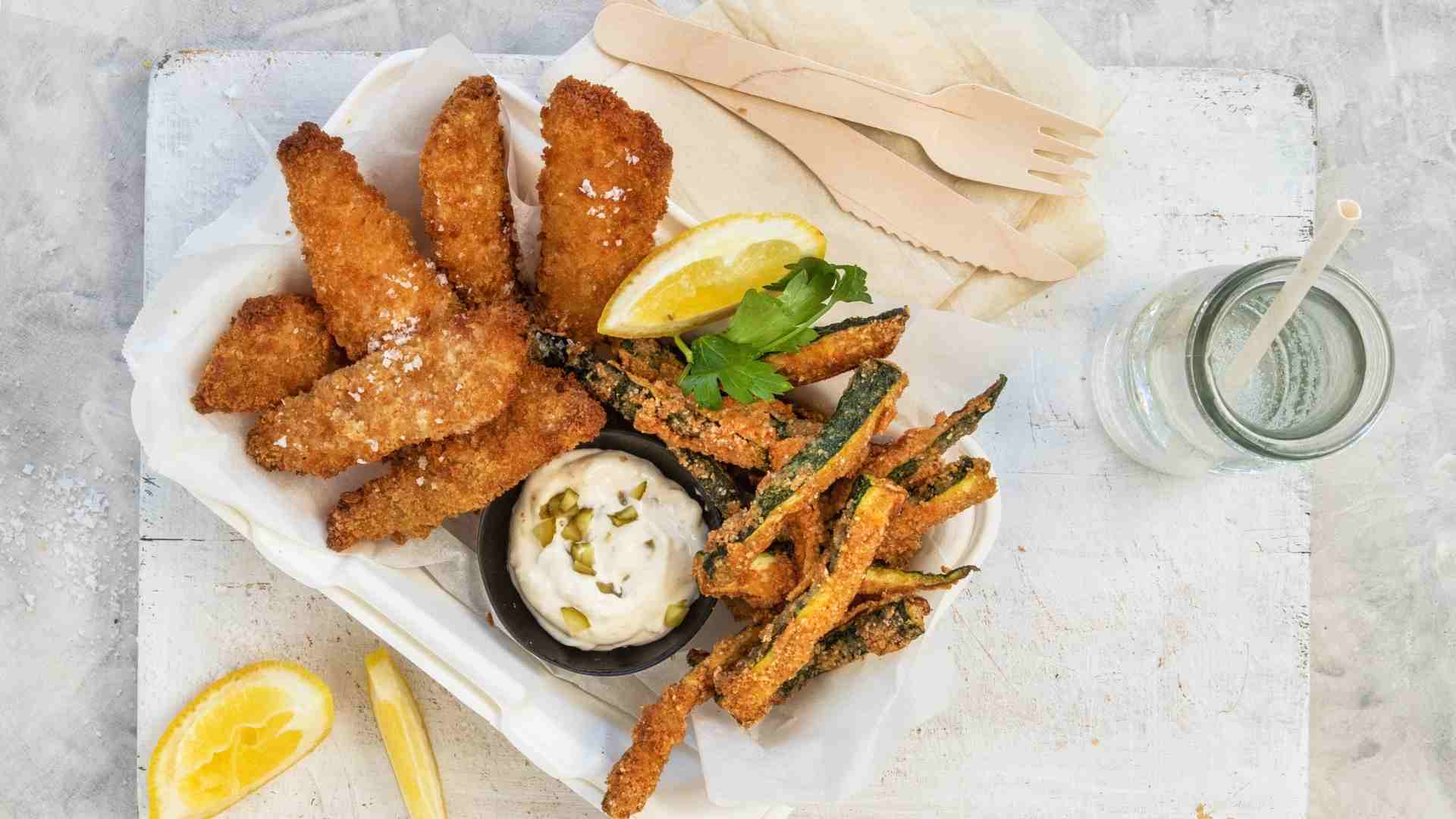 Healthy fish and zips recipe